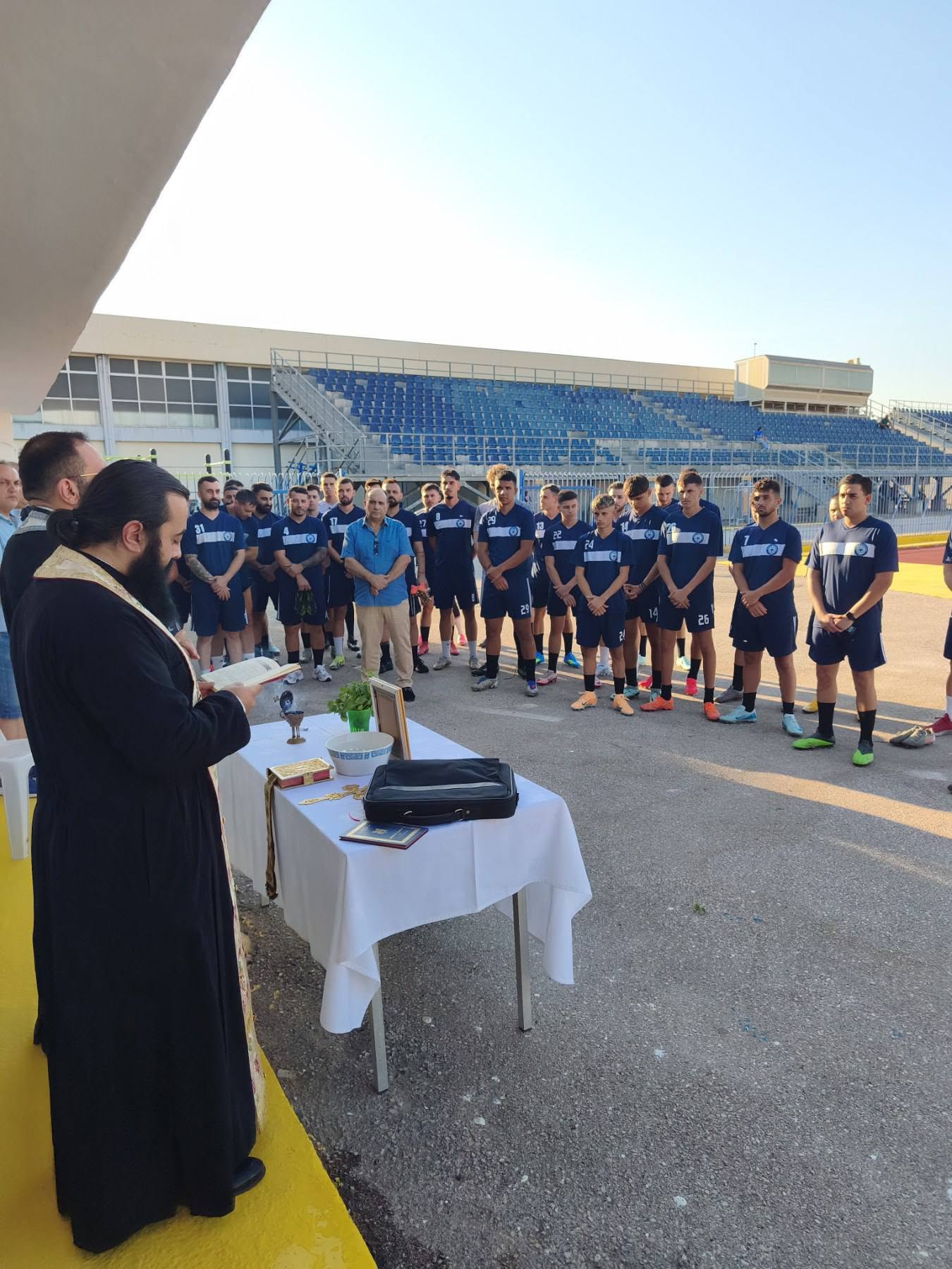 Αγιασμός ανδρικής ομάδας Aspropyrgos F.C. στις 17 Αυγούστου 2026