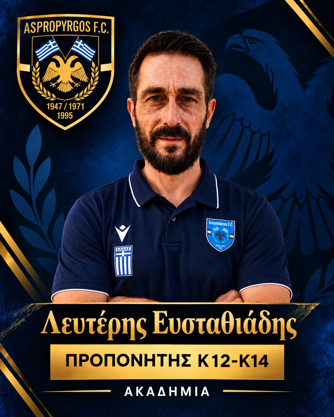 Λευτέρης Ευσταθιάδης — ΠΡΟΠΟΝΗΤΗΣ Κ12 – Κ14